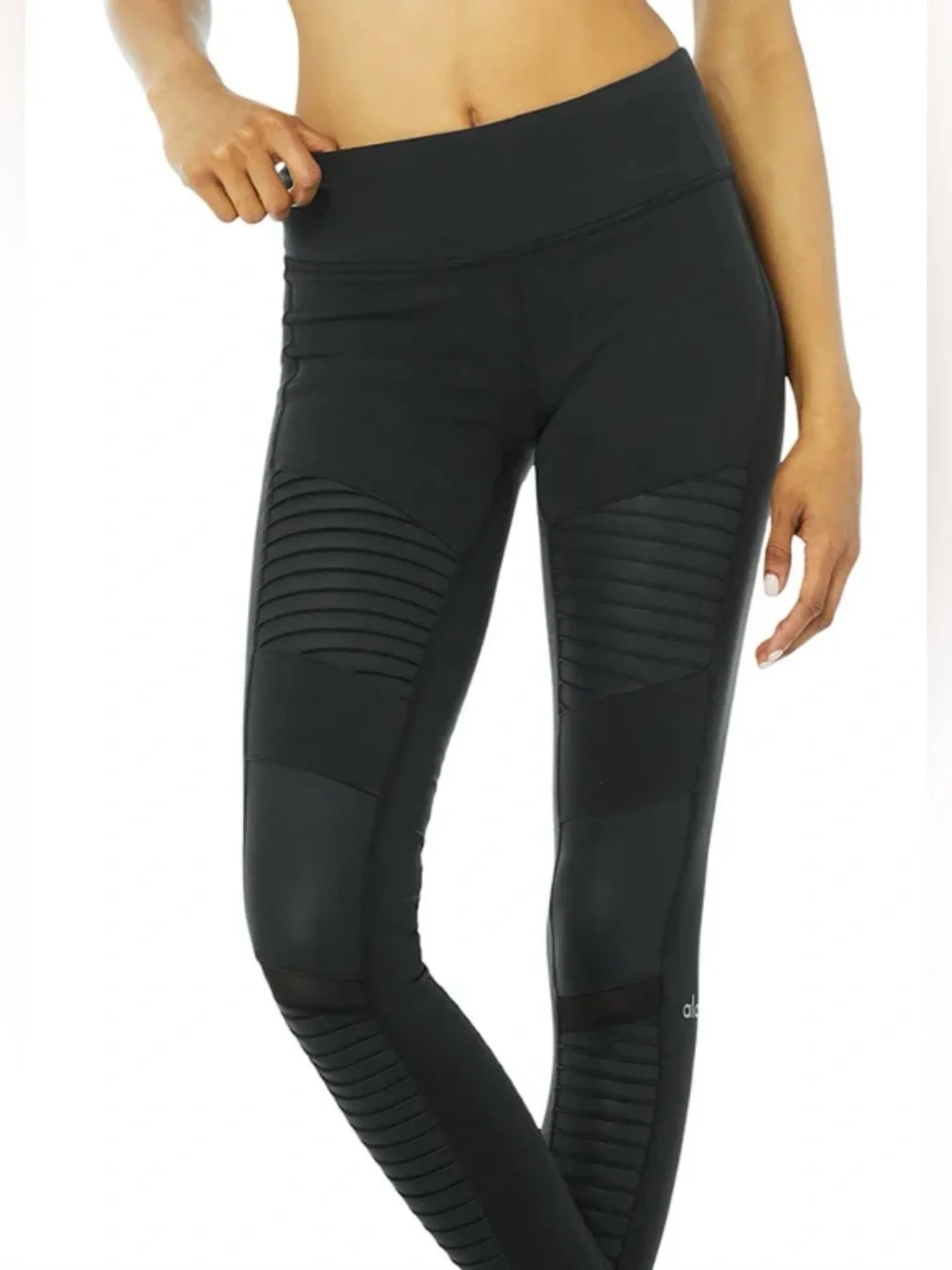 Alo Navy Moto Leggings
